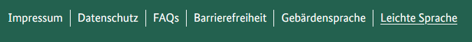Die grüne Fusszeile mit sechs Reitern