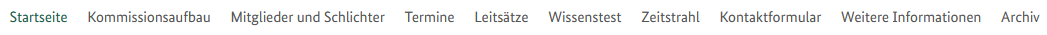 Die Kopfzeile der Internetseite mit den zehn Reitern